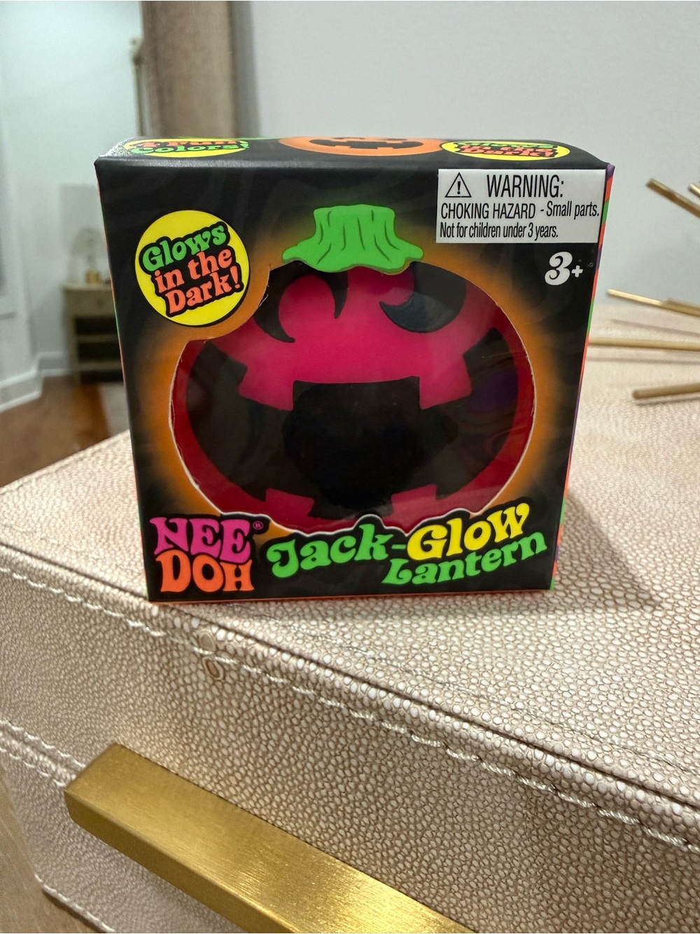 Jack-Glow Lantern Kids Toy - Pink with Green Top